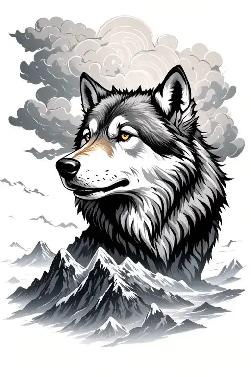 Wolf Mountain Storm Clouds