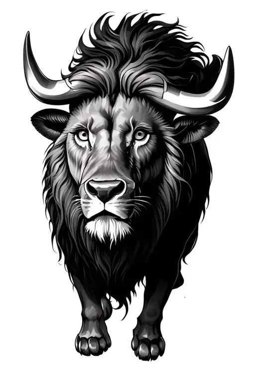Bull And A Lion