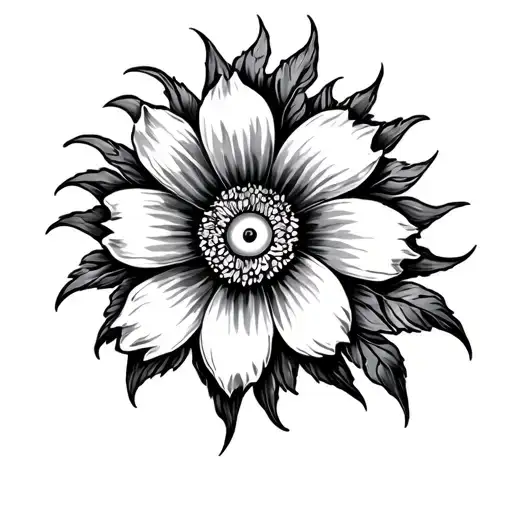 Sun And Flower Growing