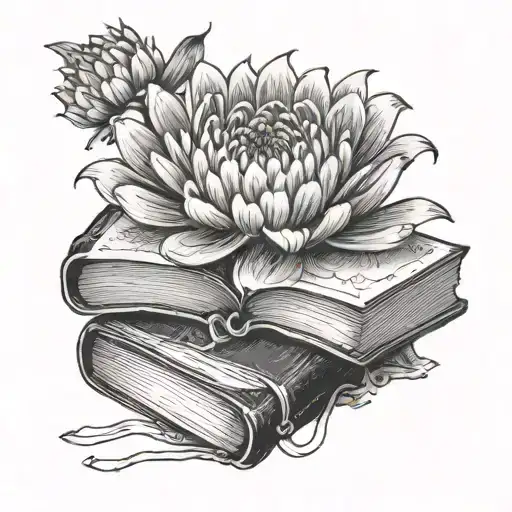 Open Book Chrysanthemum Flower