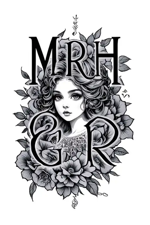 Good Girl Initials Mrh