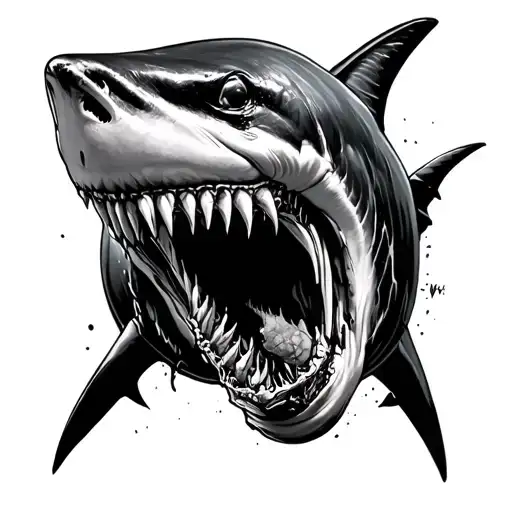 Realism Zombie Great White Shark Evil Theme