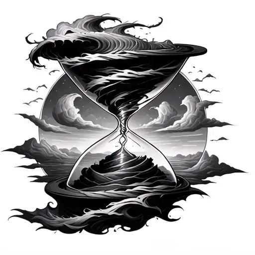 Tornado Inside Hourglass