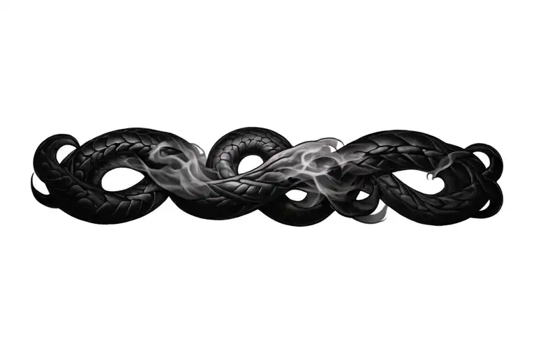 Ouroboros Swirling Into Smoke