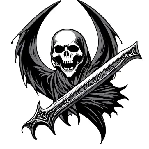 Angle With A Reaper Weapon