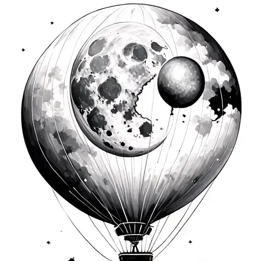 Balloon And Moon