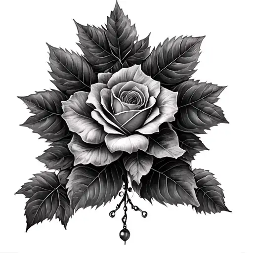 Realistic Vine Filler Tattoo Design
