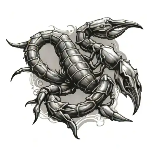 A Love Letter Written In A Script Font With A Hidden Scorpion Symbol