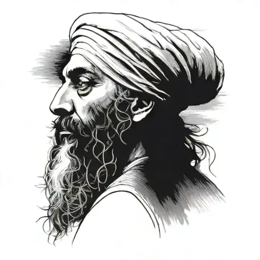 Sant Jarnail Singh Bhindrewale Infront Of The Broken Akal Takht