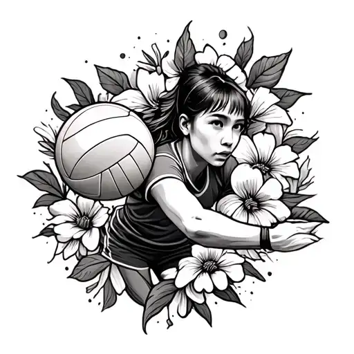 The Volleyball Player Of The Star Flowers