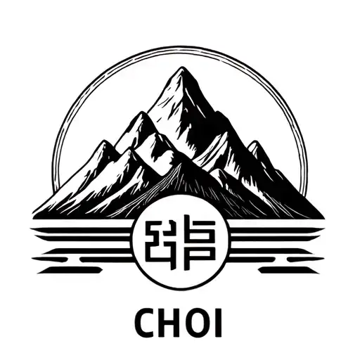 Create A Korean Family Crest Representing Leadership With Mountains And The Name Choi