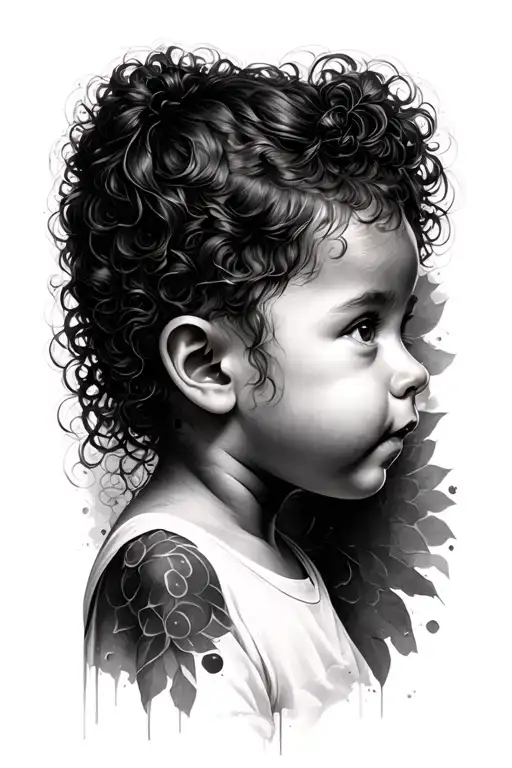 Baby Face Side Profile Sun