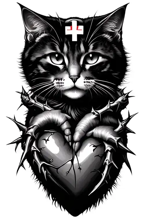 Nurse Thorns Honour Cat Fear Love Heart