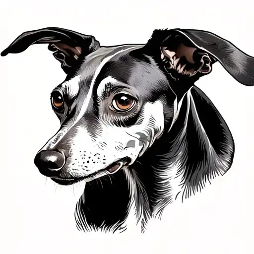 Italian Greyhound Side Profile