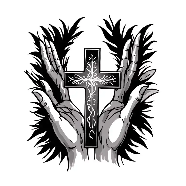 A Cross On The Wrist For A Daughter Who Lost Her Dad He Was Born August 1956 And Died November 2022