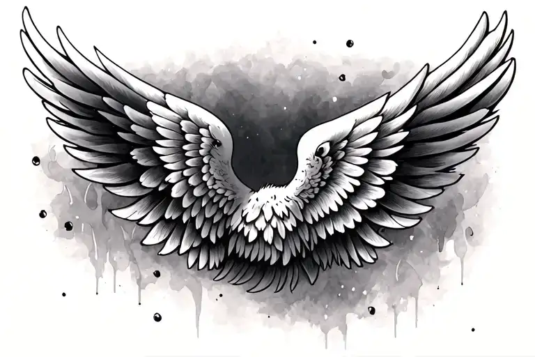 Wing Tattoo For Forearm Half Sleeve