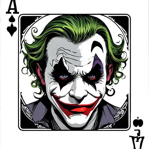 Playingcard Joker Featuring Happy Mask