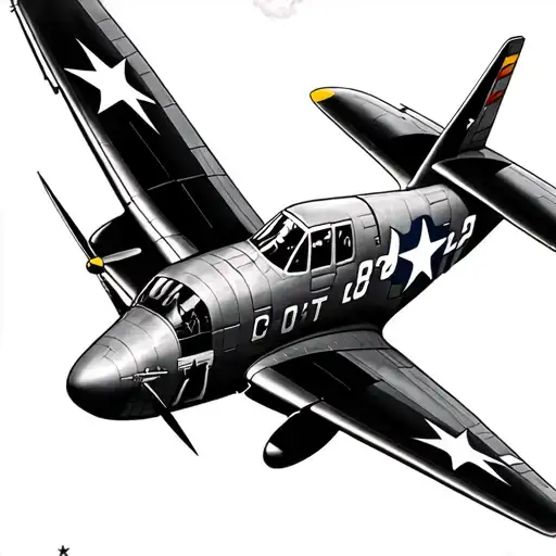 P-51 Mustang Airplane Flying