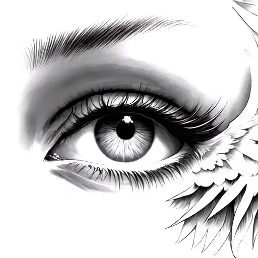 Angel Eyes With Wings