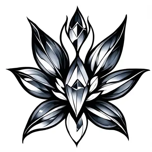 Unalome With Crystal