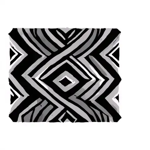 Aztec Stripes Maori Design