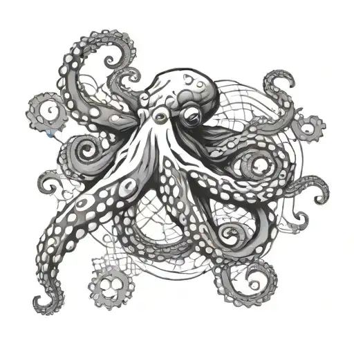 Octopus With A Map