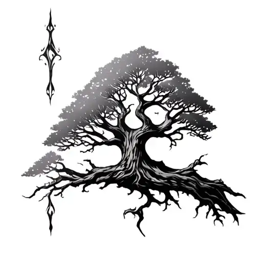 Norse World Tree Shoulder