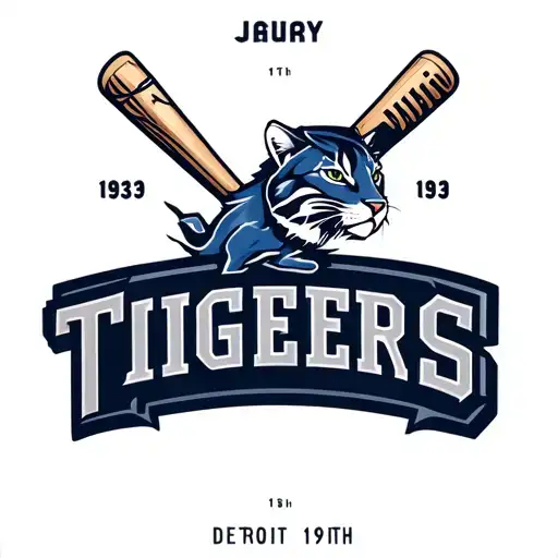 Detroit Tigers And Detroit Lions With Year 1939 Birth Year And January 19Th In It