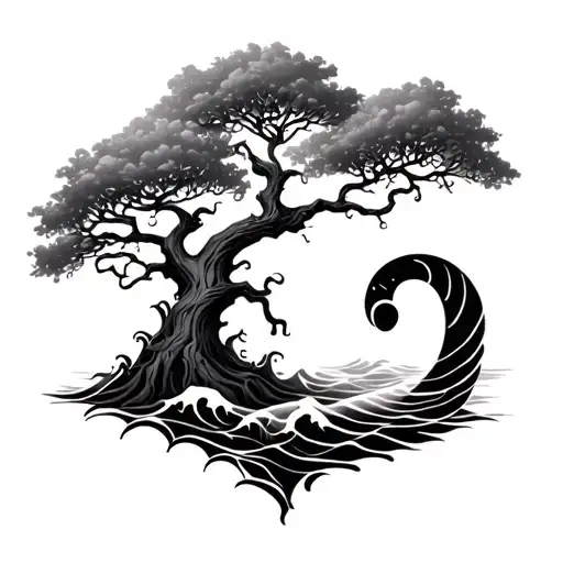 Poison Tree With Waves And A Semicolon
