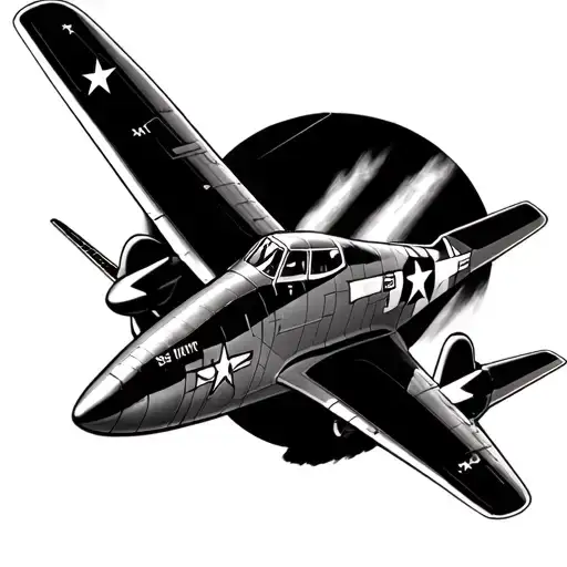 P-51 Mustang Airplane Flying