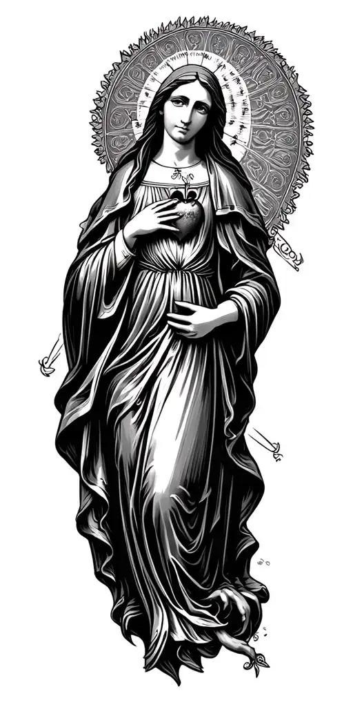 Virgin Mary Sacred Heart