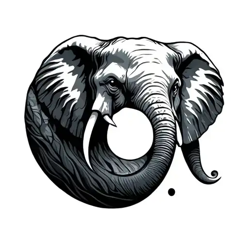 A Semicolon In The Shape Of An Elephant's Head