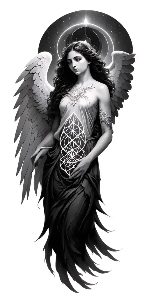 Angelic Witiings And Sacred Geometry Patterns