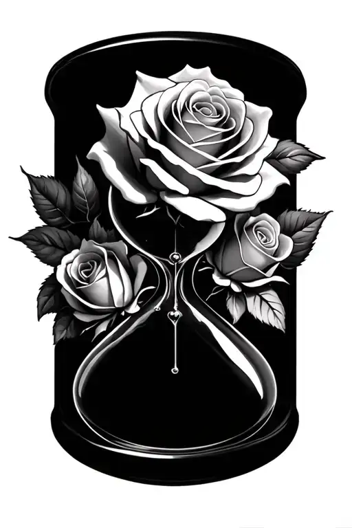 Roses And An Hour Glass