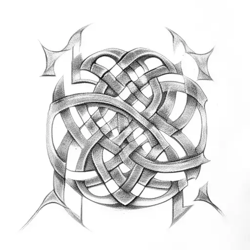 Celtic Knot In Stone