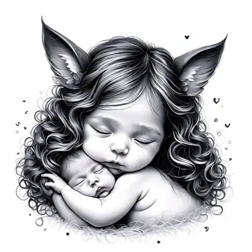 Daughter Newborn Small Cozy Curled