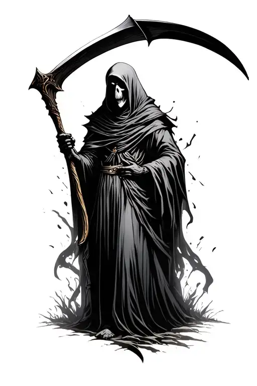 Reaper Holding A Scythe Gothic