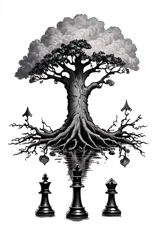 Chess And Roots Reaching