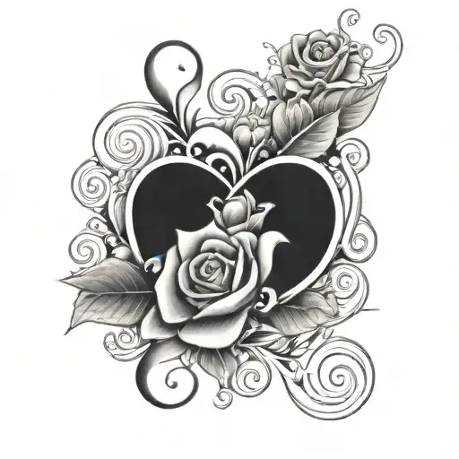 The Word Grandmas Boy With Flowers And Hearts Arownd It