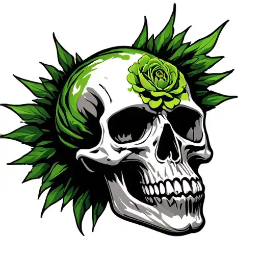 Skull Green And Good Heavens