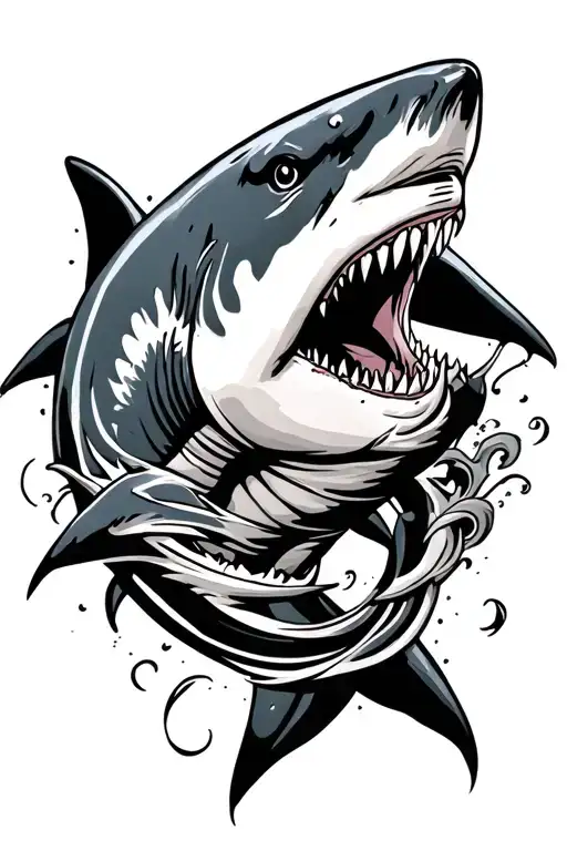 Shark Upper Arm Wrap