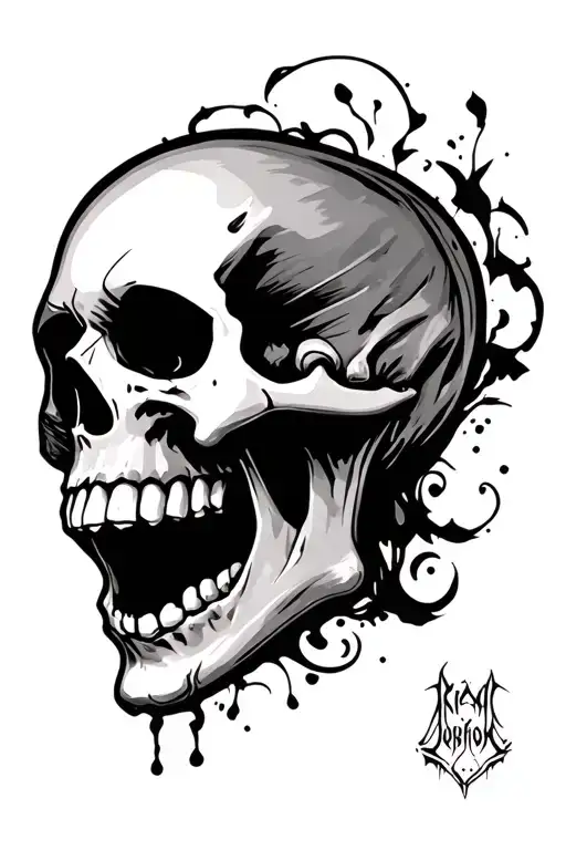 Laughing Skull And Crying Skull