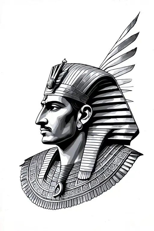 Male Ancient Egyptian Pharaoh-themed King Pyramid