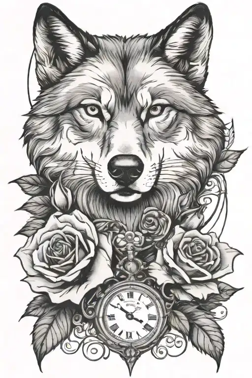 Rose And Watch And Wolf