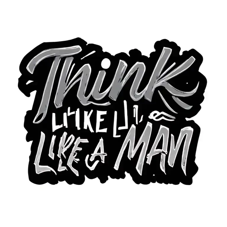 Think Like A Man Lettering