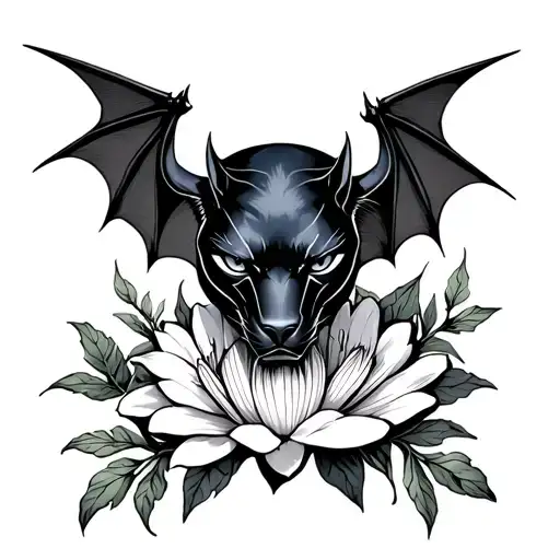 Black Panther Bat Lys Flower