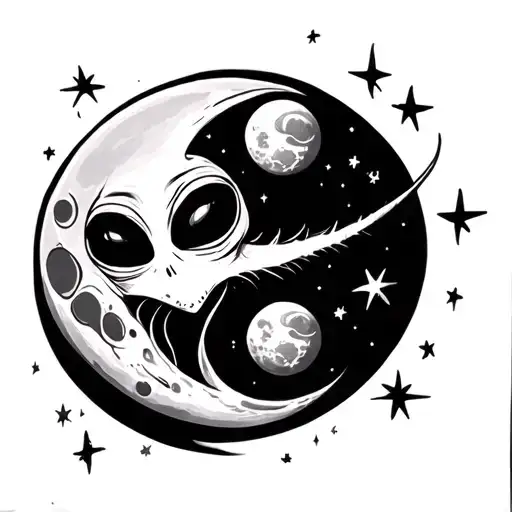 Moon Stars And Aliens