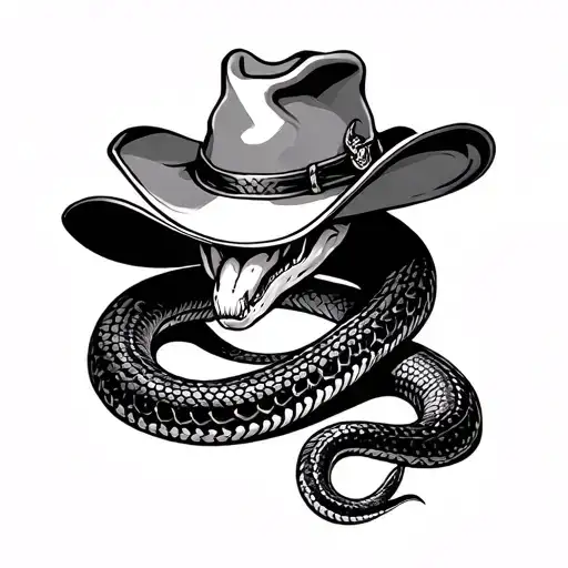 Snake With Cowboy Hat
