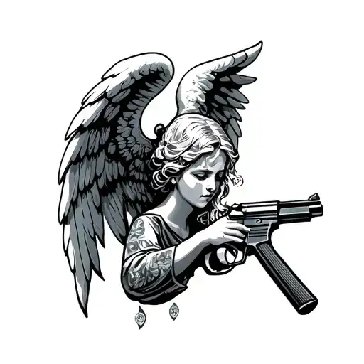 Angel With Guns Money Drugs