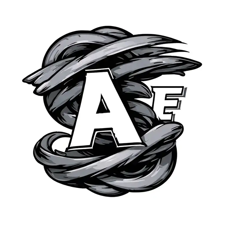 Small Airplane With A G And A And E In The Twist